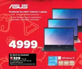 ASUS Vivobook Go Intel Celeron Laptop