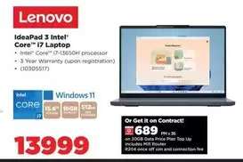 Lenovo IdeaPad 3 Intel Core i7 Laptop