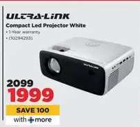 Ultra-Link Compact Led Projector White