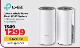 TP-LINK 2 Pack Whole Home Mesh Wi-Fi System
