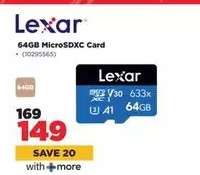 Lexar 64GB MicroSDXC Card