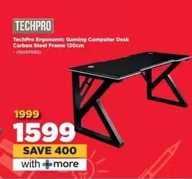 TechPro Ergonomic Gaming Computer Desk