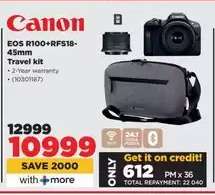 Canon EOS R100+ RFS18-45mm Travel kit