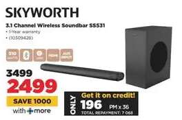 SKYWORTH 3.1 Channel Wireless Soundbar SS531