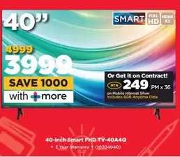 40-inch Smart FHD TV-40A40