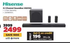 Hisense 5.1 Channel Soundbar HS5100