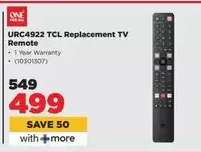 URC4922 TCL Replacement TV Remote