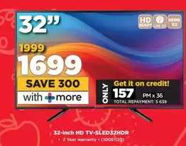 32-inch HD TV-SLED32HDR