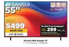 Sansui 55-inch UHD Google TV