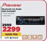Pioneer Bluetooth Car Radio DEH-S4250BT