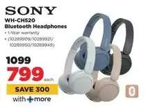 Sony WH-CH520 Bluetooth Headphones