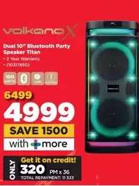 Volkano X Dual 10” Bluetooth Party Speaker Titan