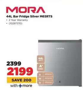 MORA 44L Bar Fridge Silver M65RTS