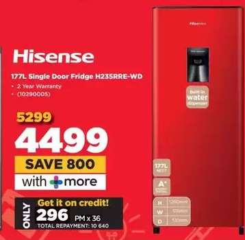 Hisense 177L Single Door Fridge H23SRRE-WD