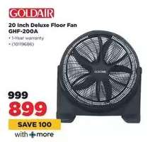 Goldair 20 Inch Deluxe Floor Fan GHF-200A
