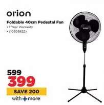 Orion Foldable 40cm Pedestal Fan