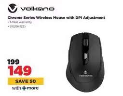 Volkano Chrome Series Wireless Mouse