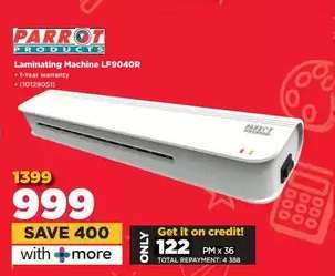 Parrot Products Laminating Machine LF9040R