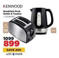 KENWOOD Breakfast Pack: Kettle & Toaster