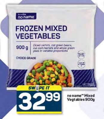 no name™ Mixed Vegetables 900g