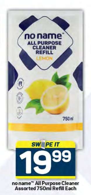 no name™ All Purpose Cleaner Refill Lemon