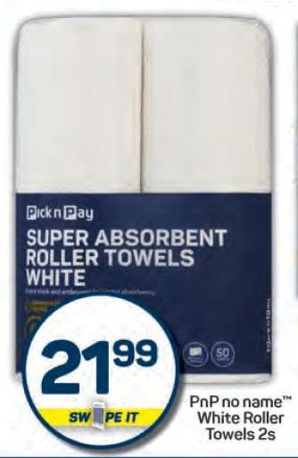 PnP no name White Roller Towels 2s