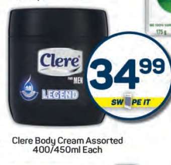 Clere Body Cream Assorted