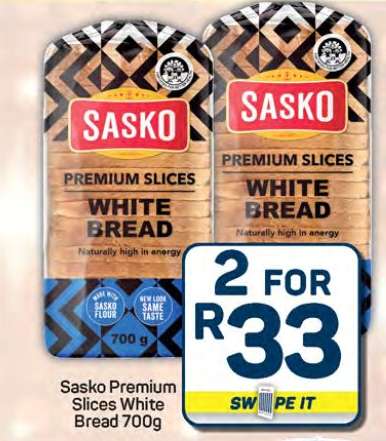 Sasko Premium Slices White Bread 700g