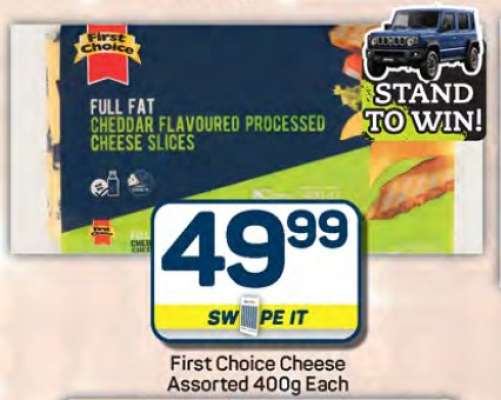 First Choice Cheese Assorted 400g Each