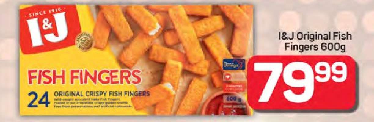I&J Original Fish Fingers 600g