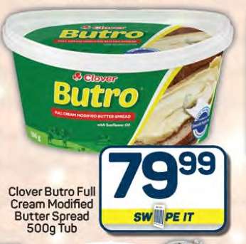 Clover Butro Full Cream Modified Butter Spread