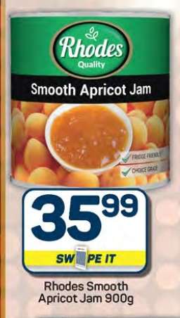 Rhodes Smooth Apricot Jam-900g