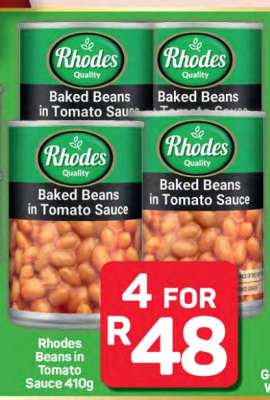 Rhodes Baked Beans in Tomato Sauce 410g