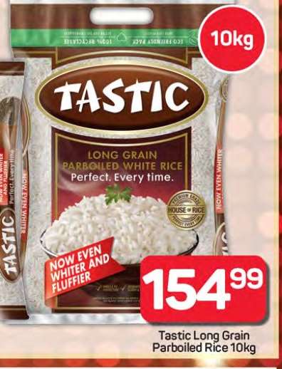 Tastic Long Grain Parboiled Rice 10kg