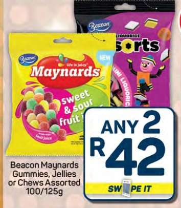 Beacon Maynards Gummies, Jellies or Chews Assorted