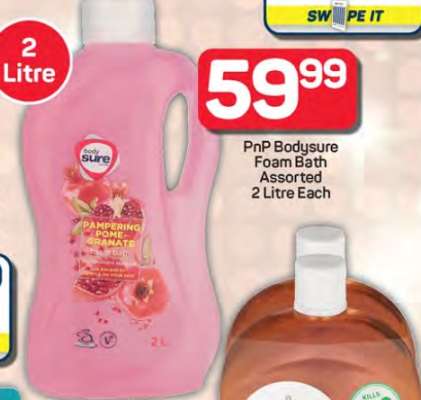 PnP Bodysure Foam Bath Assorted