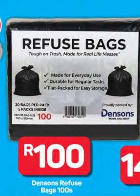 Densons Refuse Bags 100s