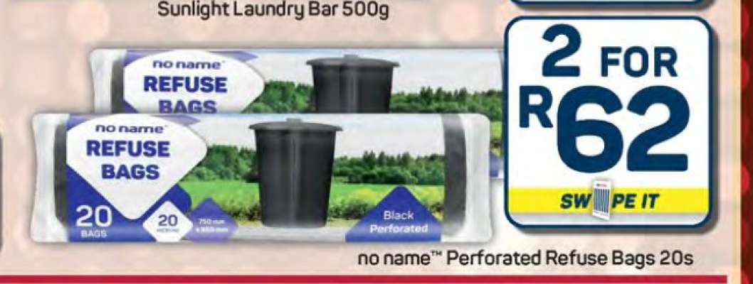 no name™ Perforated Refuse Bags 20s