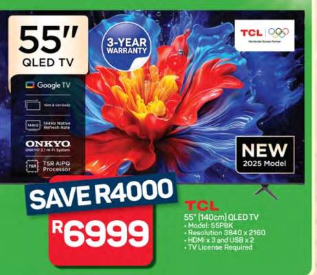 TCL 55'' QLED TV