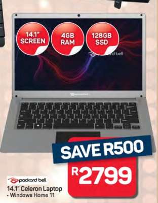 Packard Bell 14.1" Celeron Laptop