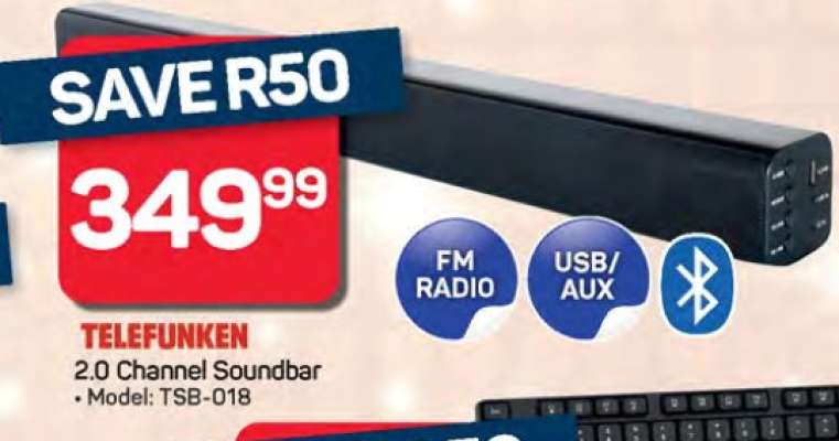 TELEFUNKEN 2.0 Channel Soundbar