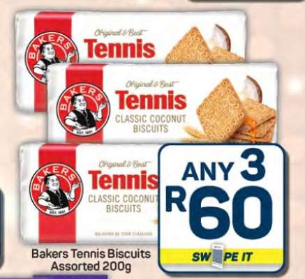 Bakers Tennis Biscuits Assorted 200g