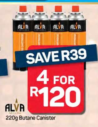 Alva 220g Butane Canister