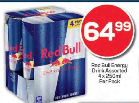 Red Bull Energy Drink Assorted 4 x 250ml Per Pack