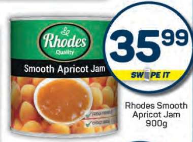 Rhodes Smooth Apricot Jam-900g