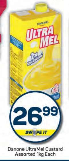 Danone Ultramel Custard Assorted 1kg Each