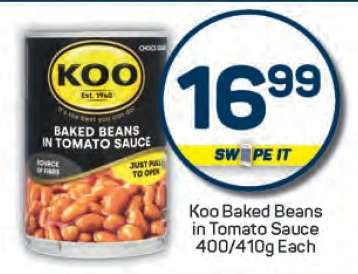 Koo Baked Beans in Tomato Sauce