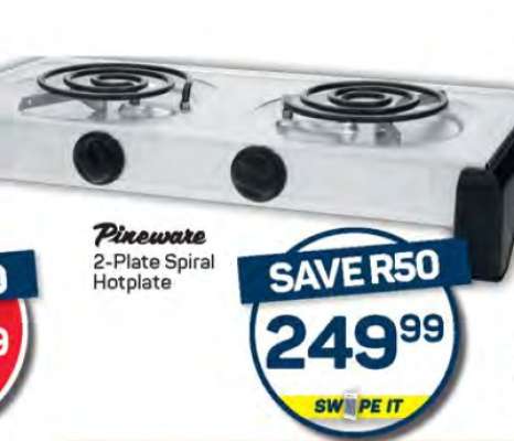 Pineware 2-Plate Spiral Hotplate