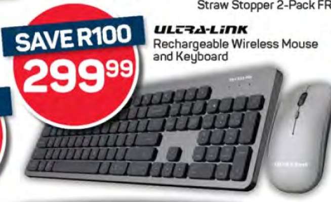 Ultra-Link Rechargeable Wireless Mouse and Keyboard
