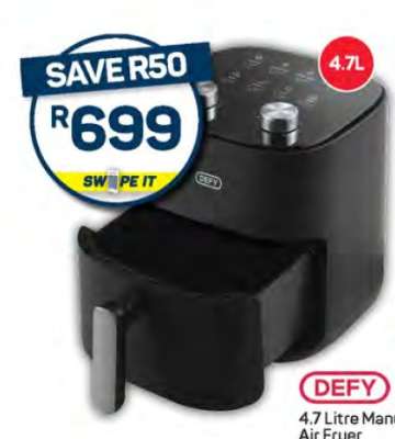 DEFY 4.7 Litre Manual Air Fryer